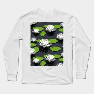 lotus flower pattern Long Sleeve T-Shirt